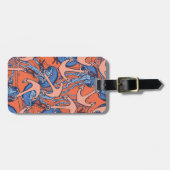 Étiquette À Bagage Motif d'Ancre et de méduses (Devant horizontal)