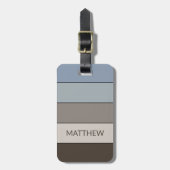 Étiquette À Bagage Motif d'art personnalisé multicouleurs (Devant Vertical)