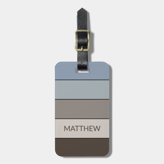 Étiquette À Bagage Motif d'art personnalisé multicouleurs (Devant Vertical)