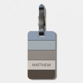 Étiquette À Bagage Motif d'art personnalisé multicouleurs (Dos Vertical)