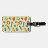 Étiquette À Bagage Motif de badge de super-héros de la Ligue de la ju (Devant horizontal)