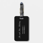 Étiquette À Bagage Motif de bande gris rouge (Dos Vertical)