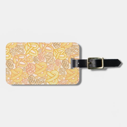 Étiquette À Bagage Motif de bretzel (Devant horizontal)