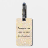 Étiquette À Bagage Motif de bretzel (Dos Vertical)