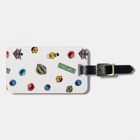 Étiquette À Bagage Motif de caractères de rue Sésame (Devant horizontal)