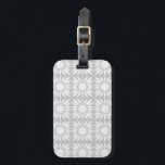 Étiquette À Bagage Motif de carreaux gris blanc<br><div class="desc">Ajoutez un peu de flair à vos bagages avec ce joli motif fleuri coloré. Fait à la main par moi, pour toi ! Consultez ma boutique pour plus de couleurs et de motifs, plus des accessoires assortis comme tongs, totes, nattes, serviettes, poches cosmétiques, tasses et rideaux de douche. Vous pouvez...</div>