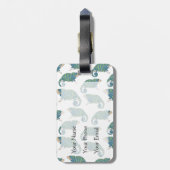 Étiquette À Bagage Motif de Chameleon (Dos Vertical)