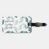 Étiquette À Bagage Motif de Chameleon (Dos horizontal)