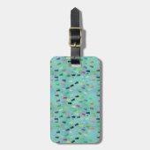 Étiquette À Bagage Motif de chat et de pattes (Devant Vertical)