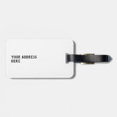 Étiquette À Bagage Motif de cobaye de dessin (Dos horizontal)