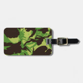 Étiquette À Bagage Motif de combat vert (Devant horizontal)
