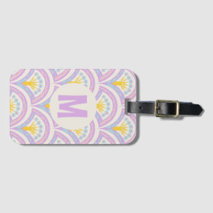 Étiquette À Bagage Motif de coquille de couleur pastel