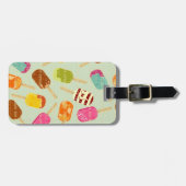 Étiquette À Bagage Motif de crème glacée (Devant horizontal)