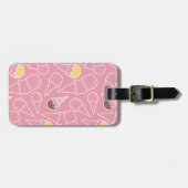 Étiquette À Bagage Motif de crème glacée d'été (Devant horizontal)