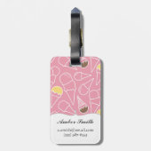 Étiquette À Bagage Motif de crème glacée d'été (Dos Vertical)