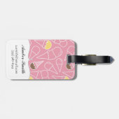 Étiquette À Bagage Motif de crème glacée d'été (Dos horizontal)