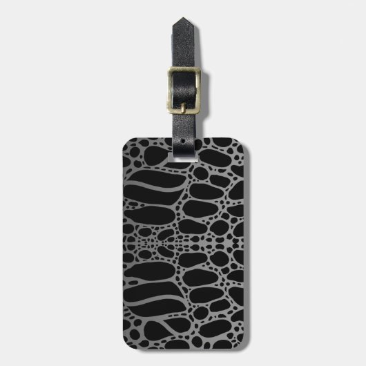 Étiquette À Bagage Motif de crocodile (Devant Vertical)