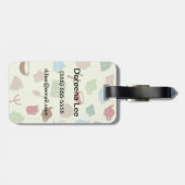 Étiquette À Bagage Motif de cuisine (Dos horizontal)