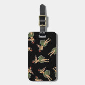 Étiquette À Bagage Motif de danse de la fille de Hula (Devant Vertical)