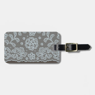 Étiquette À Bagage Motif de dentelle, cru 6 de fleur