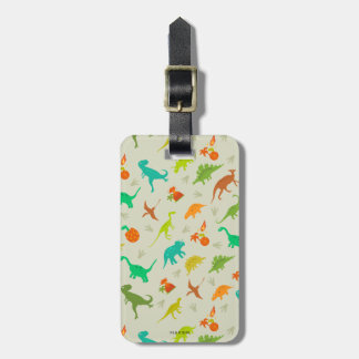 Étiquette À Bagage Motif de dinosaures