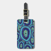 Étiquette À Bagage Motif de Evil Eye Amulet (Devant Vertical)