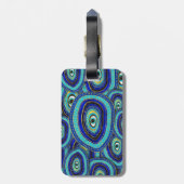 Étiquette À Bagage Motif de Evil Eye Amulet (Dos Vertical)