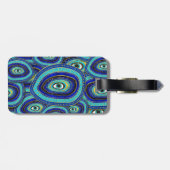 Étiquette À Bagage Motif de Evil Eye Amulet (Dos horizontal)