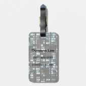 Étiquette À Bagage motif de fenêtres lumineuses (Dos Vertical)