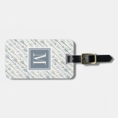 Étiquette À Bagage Motif de flèche d'envie de voyager d'aquarelle (Devant horizontal)