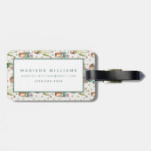 Étiquette À Bagage Motif de fleur d'étape | de fleur de désert (Dos horizontal)