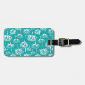 Étiquette À Bagage Motif de fleurs Lotus (Devant horizontal)