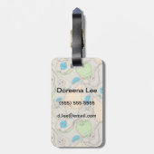 Étiquette À Bagage Motif de fruits (Dos Vertical)