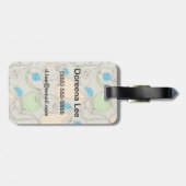 Étiquette À Bagage Motif de fruits (Dos horizontal)