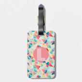 Étiquette À Bagage Motif de Kaleidoscope géométrique Y2K (Dos Vertical)