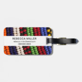 Étiquette À Bagage Motif de la bande de Massai (Dos horizontal)