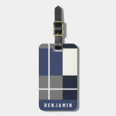 Étiquette À Bagage Motif de la marine moderne de Bufallo (Devant Vertical)