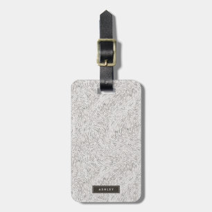 Étiquette À Bagage Motif de la peau animale sauvage