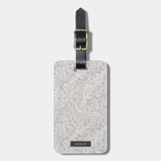 Étiquette À Bagage Motif de la peau animale sauvage (Devant Vertical)