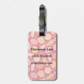 Étiquette À Bagage motif de légumes colorés (Dos Vertical)