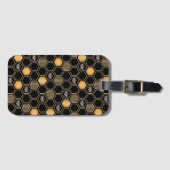 Étiquette À Bagage Motif de nid d'abeille (Devant Horizontal)