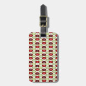 Étiquette À Bagage Motif de Noël (Devant Vertical)