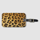 Étiquette À Bagage Motif de peau léopard (Devant Horizontal)