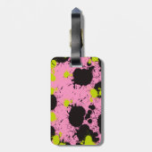 Étiquette À Bagage Motif de peinture Abstrait (Dos Vertical)