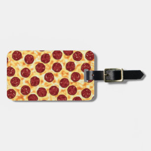 Étiquette À Bagage Motif de pizza pepperoni