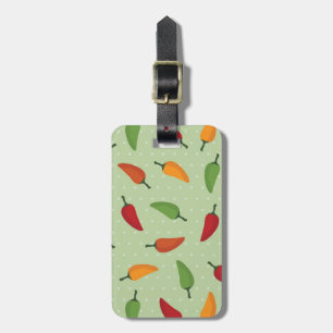 Étiquette À Bagage Motif de poivre de piments