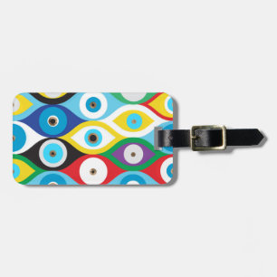 Étiquette À Bagage motif de protection oculaire coloré