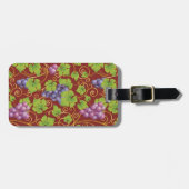 Étiquette À Bagage Motif de raisin (Devant horizontal)