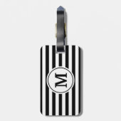 Étiquette À Bagage Motif de rayures (Dos Vertical)
