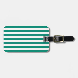 Étiquette À Bagage Motif de rayures de vert vert